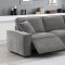 U8176 Power Motion Sectional Sofa in Gray Fabric by Global