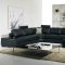 T35 Black Half Leather Sectional Sofa by VIG w/ Side Light