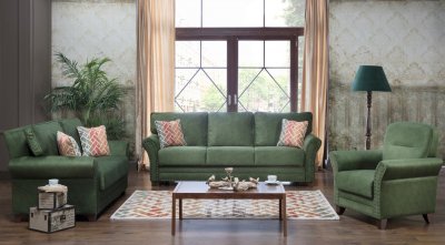 Brady Samba Green Sofa Bed by Istikbal w/Options