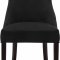 Hannah Dining Chair 774 Set of 2 Black Velvet Fabric by Meridian
