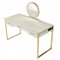 Myles Vanity Desk AC00841 in Antique White & Champagne by Acme