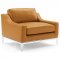 Harness Sofa in Tan Leather by Modway w/Options