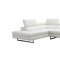 A761 Off White Leather Sectional Sofa by J&M
