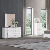 Kyoto Premium Bedroom in White by J&M w/Options