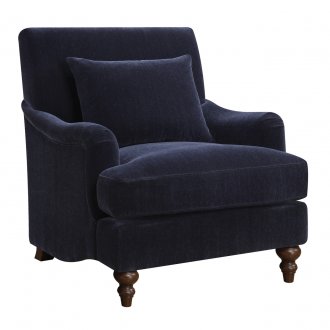 902899 Accent Chair in Midnight Blue Fabric by Coaster