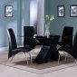 Pervis 71110 5Pc Dining Room Set in Black by Acme w/Options