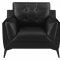 Moira Sofa 511131 in Black Leatherette by Coaster w/Options