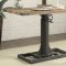 Empleton Adjustable Height Desk & Chair CM-DK6364S in Rustic Oak