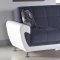 Duru Sofa Bed Cozy Gray - Sunset - Two-Tone Fabric & Leatherette