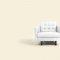 Venere Sofa in White Leather by Beverly Hills w/Options