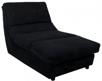 Black Fabric Modern Elegant Chaise Lounger [PMCL-475-Black]