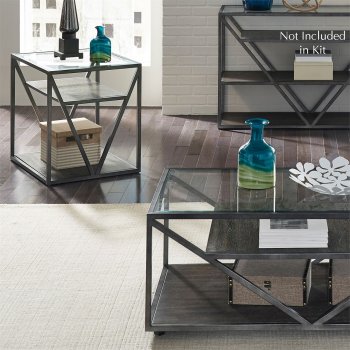 Arista 3Pc Coffee & End Table Set 37-OT in Brown by Liberty [LFCT-37-OT-Arista]