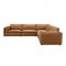 Brighton Sectional Sofa LV03370 Brown Top Grain Leather by Acme