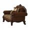 Jardena Chair 50657 in Chestnut Fabric by Acme w/Options