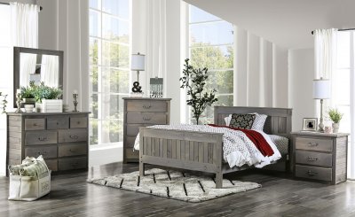 Rockwall 4Pc Youth Bedroom Set AM7973 - Weathered Grey w/Options