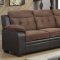 U880015KD Sectional Sofa in Chocolate & Brown by Global