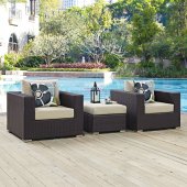Convene Outdoor Patio Sofa Set 3Pc 2363 Choice of Color - Modway