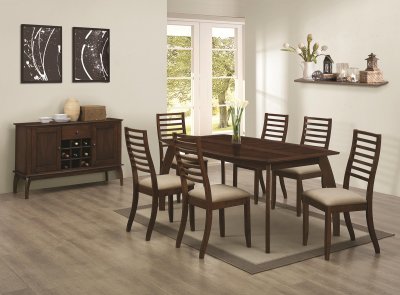 104951 Stanley 5Pc Dining Set by Coaster in Cappuccino w/Options
