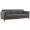 Chance Sofa in Gray Fabric by Modway w/Options