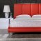 8272-Jody Bedroom by Global w/Red PU Upholstered Bed & Options