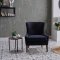 Canyon Accent Chair in Navy Fabric by Bellona
