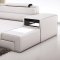 Polaris Mini Sectional Sofa in White Bonded Leather by VIG