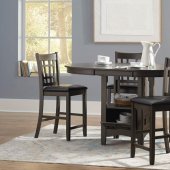 Lavon 7Pc Counter Ht Dining Set 108218 in Medium Gray by Coaster