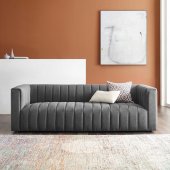 Reflection Sofa in Charcoal Fabric by Modway