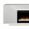 Ethan Electric Fireplace Media Console White Dimplex w/Crystals