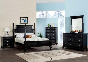 10430 Canterbury Bedroom in Black by Acme w/Options [AMBS-10430 Canterbury]