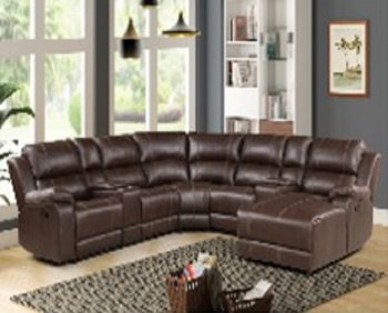 Fero Motion Sectional Sofa LV01862 in Brown by Acme [AMSS-LV01862 Fero]