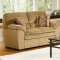 Camel Corduroy Fabric Casual Living Room Sofa w/Options