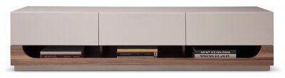 TV103 TV Stand in Taupe High Gloss/Walnut by J&M Furniture