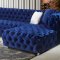 LCL-011 Sectional Sofa in Navy Blue Velvet