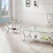 720338 Coffee Table 3Pc Set by Coaster w/Glass Top & Options