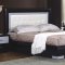 Wenge & Silver Korsa Bedroom w/Tufted Headboard and Options