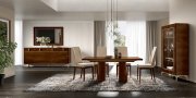 Eva Dining Table in Tobacco Walnut by ESF w/Options