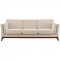 Chance Sofa in Beige Fabric by Modway w/Options