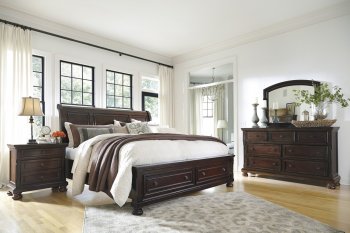 Porter Bedroom B697 in Burnished Brown w/Storage Bed by Ashley [SFABS-B697-Porter]