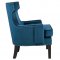 Lapis Set of 2 Accent Chairs 1190BU in Blue Velvet - Homelegance