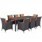 Convene Outdoor Patio Dining Set 9Pc EEI-2217 by Modway