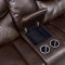 Pollux Reclining Sectional Sofa CM6982BR in Brown Leatherette