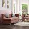 Rhett Sectional Sofa 55505 in Dusty Pink Velvet by Acme