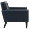 Delve Sofa in Blue Vinyl by Modway w/Options