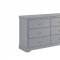 Seabright Bedroom Set 4Pc 1519 in Grey by Homelegance
