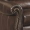 Lockhart Sofa & Loveseat 504691 in Burgundy Leather by Coaster