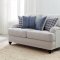 Gwen Sofa 511091 in Light Gray Fabric by Coaster w/Options