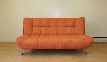 Pumpkin, Camel or Chocolate Microfiber Contemporary Sofa Bed [JMSB-Downtown Pumpkin MF]