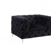 Phifina Chair 55922 in Black Velvet by Acme