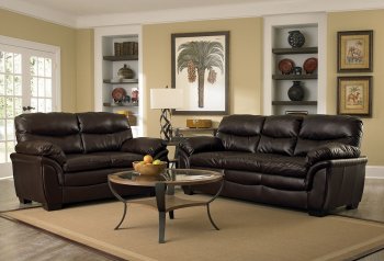 1032 Sofa in Brown Bonded Leather w/Options [EGS-1032]